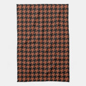 Brown Black Hahnentrittmuster Karo Geschirrtuch (Vertikal)