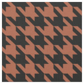 Brown Black Hahnentrittmuster Karo Stoff (Nahaufnahme)