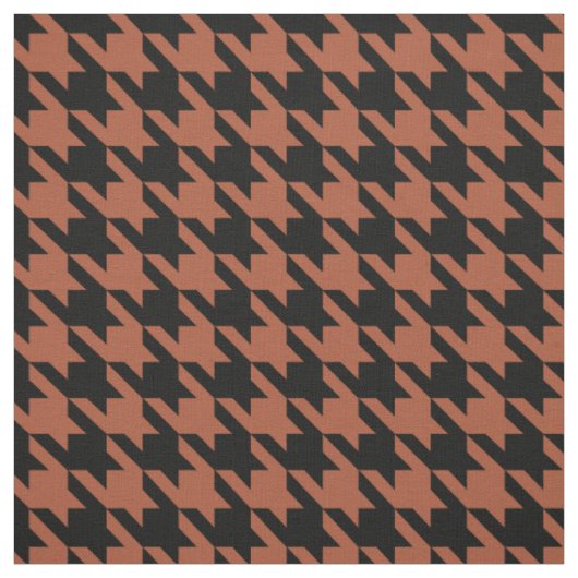 Brown Black Hahnentrittmuster Karo Stoff (Muster)