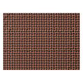 Brown Black Hahnentrittmuster Karo Tischdecke (Vorderseite (Horizontal))