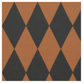 Brown Black Harlequin Diamonds Checkers Design  Stoff (Nahaufnahme)