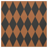 Brown Black Harlequin Diamonds Checkers Design  Stoff (Muster)