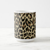 Brown & black leopard print Coffee Tasse (Mittel)