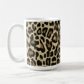 Brown & black leopard print Coffee Tasse (Links)