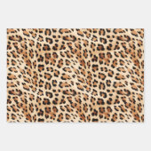 Brown Black Leopard Print Geschenkpapier Set (Vorderseite 3)
