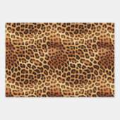 Brown Black Leopard Print Geschenkpapier Set (Vorderseite 2)