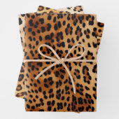 Brown Black Leopard Print Geschenkpapier Set (Beispiel)