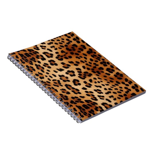 Brown Black Leopard Print Notizblock (Rechte Seite)