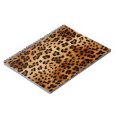 Brown Black Leopard Print Notizblock (Linke Seite)