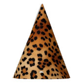 Brown Black Leopard Print Partyhütchen (Links)