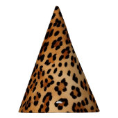 Brown Black Leopard Print Partyhütchen (Rechts)