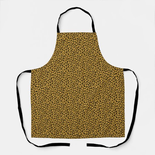 Brown black leopard skin pattern schürze (Vorderseite)