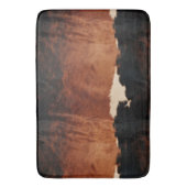 Brown Black Southwest Imitats Cowhide Badematte (Vorderseite Vertikal)