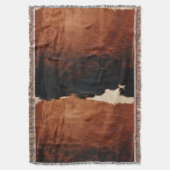 Brown Black Southwest Imitats Cowhide Decke (Vorderseite Vertikal)