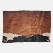 Brown Black Southwest Imitats Cowhide Geschirrtuch (Horizontal)