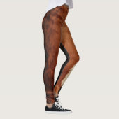 Brown Black Southwest Imitats Cowhide Leggings (Rechts)