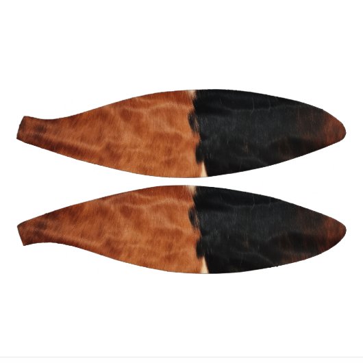 Brown Black Southwest Imitats Cowhide Mini Basketball (Panele)