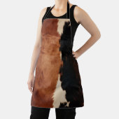 Brown Black Southwest Imitats Cowhide Schürze (InSitu)