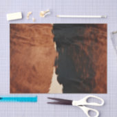 Brown Black Southwest Imitats Cowhide Seidenpapier (Handwerk)