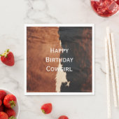 Brown Black Southwest Imitats Cowhide Serviette (Beispiel)