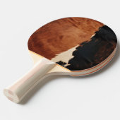 Brown Black Southwest Imitats Cowhide Tischtennis Schläger (Vorderseite)
