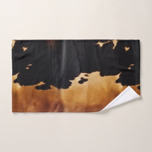 Brown Black Südwest Cowhide Badhandtuch Set (Handtuch)