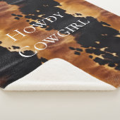 Brown Black Südwest Cowhide Sherpadecke (3/4)