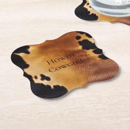 Brown Black Südwest Cowhide Untersetzer (angewinkelt)