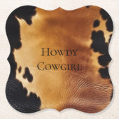 Brown Black Südwest Cowhide Untersetzer (Vorderseite)