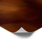 Brown-Blätter beleuchtet durch die Morgensonne Poster (Ecke)