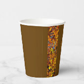 Brown Blätter Dinner Happy Thanksgiving Pappbecher (Rechts)