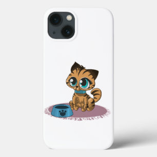 BROWN BLAU-MIT AUGEN KITTEN AUF EINER LILA MAT Case-Mate iPhone HÜLLE