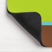 Brown-, Blauer u. Limonergrüner Entwurf 2 Mousepad (Ecke)