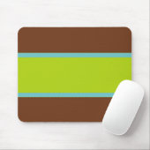 Brown-, Blauer u. Limonergrüner Entwurf 2 Mousepad (Mit Mouse)
