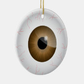 Brown Bloodshot Eyeball Ornament (Rechts)