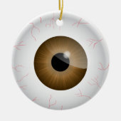 Brown Bloodshot Eyeball Ornament (Vorne)