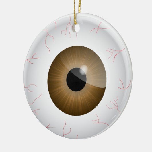 Brown Bloodshot Eyeball Ornament (Links)