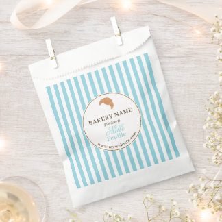 Brown Blue Bakery Logo Product Packaging Bag Geschenktütchen
