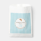 Brown Blue Bakery Logo Product Packaging Bag Geschenktütchen (Vorderseite)