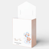 Brown Blue Teddy Bear Balloons Baby Geschenkschachtel (Geöffnet)