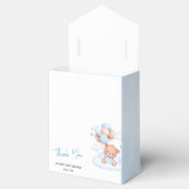 Brown Blue Teddy Bear Balloons Baby Geschenkschachtel (Geöffnet)