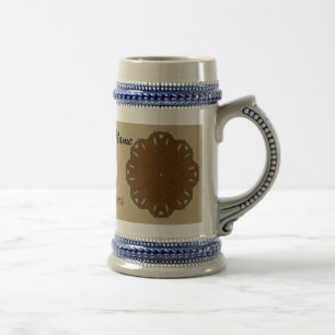 Brown Blume Ribbon Tmpl von Kenneth Yoncich Bierglas
