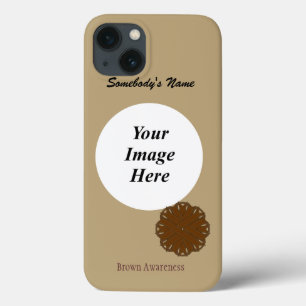 Brown Blume Ribbon Tmpl von Kenneth Yoncich Case-Mate iPhone Hülle