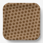 Brown Blume Ribbon von Kenneth Yoncich Pappteller (Vorderseite)