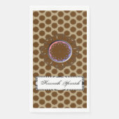 Brown Blume Ribbon von Kenneth Yoncich Serviette (Vorderseite)