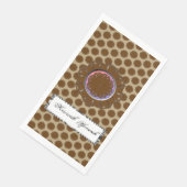 Brown Blume Ribbon von Kenneth Yoncich Serviette (Ecke)