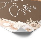 Brown Boho Bären Balloon Bücher und Geschenke Poster (Ecke)