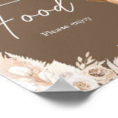 Brown Boho Bear Balloon Baby Showküche Poster (Ecke)