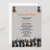 Brown Boho Bohemisch Minimal Graduation Party Einladung (Vorne/Hinten)