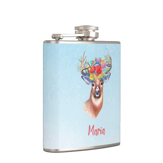 Brown Boho Deer Flachmann (Rechts)